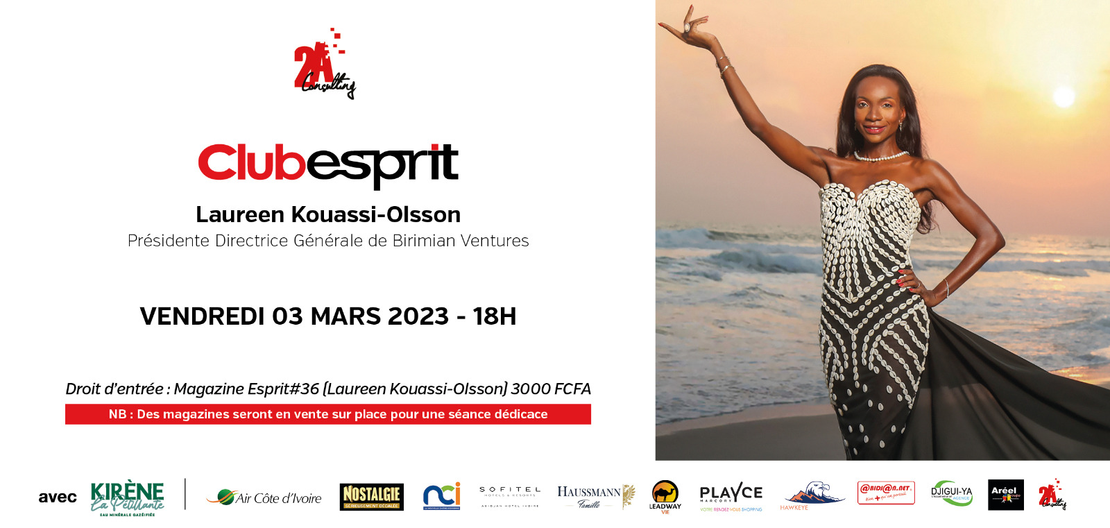 Laureen Kouassi-Olsson invitée du plateau le 03 mars