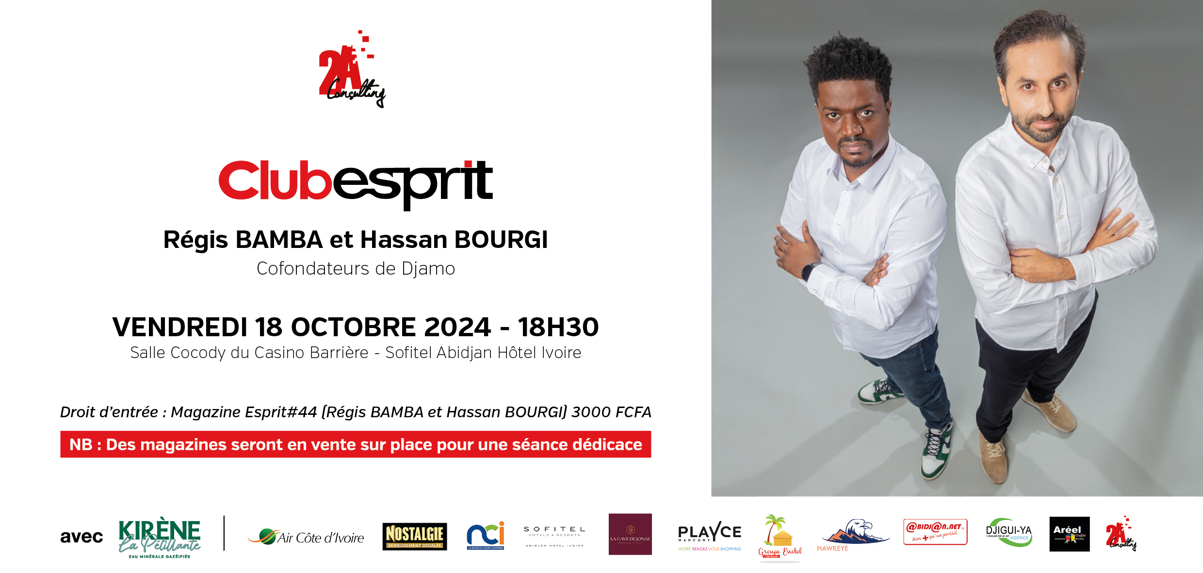 Club Esprit 44 : Un moment d’inspiration avec Régis Bamba et Hassan Bourgi