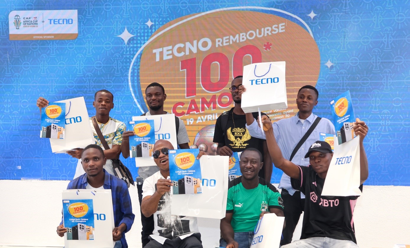 TECNO CAMON 30 : La marque célèbre les champions en remboursant intégralement 100 clients après leur achat